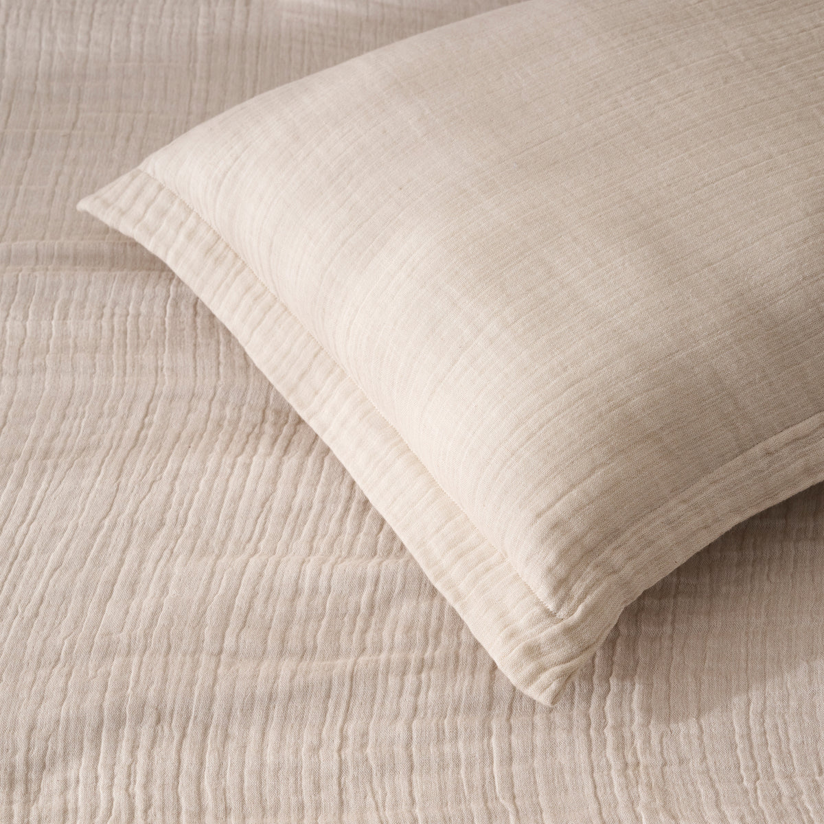 Oyster | Cotton Bamboo | Gauze | Bed Set