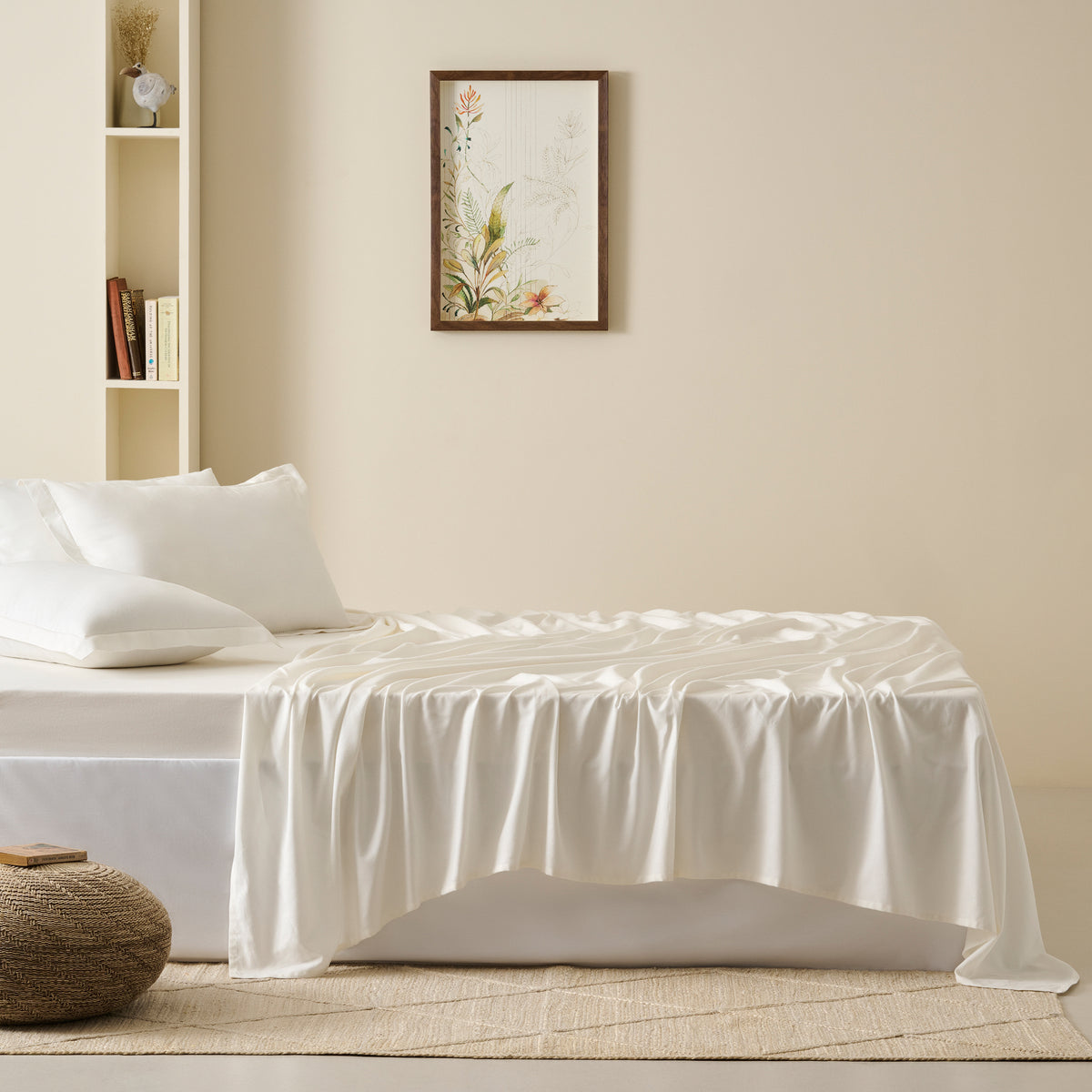 Oyster | Cotton Bamboo | Gauze | Bed Set