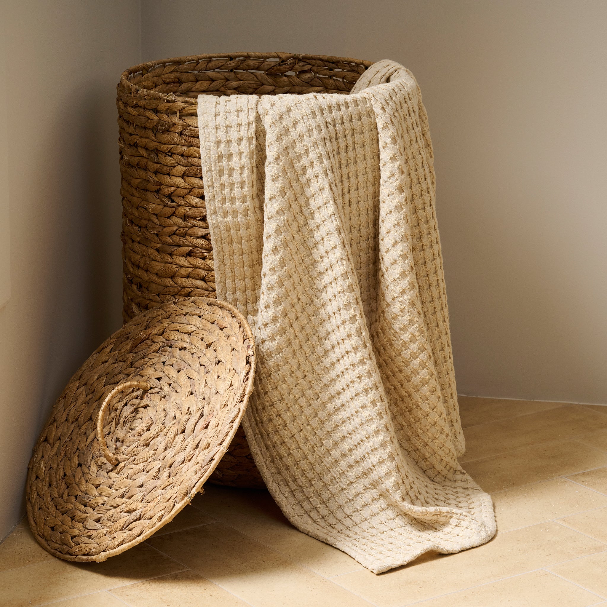 Chalk | Cotton | Waffle | XL Bath Towel