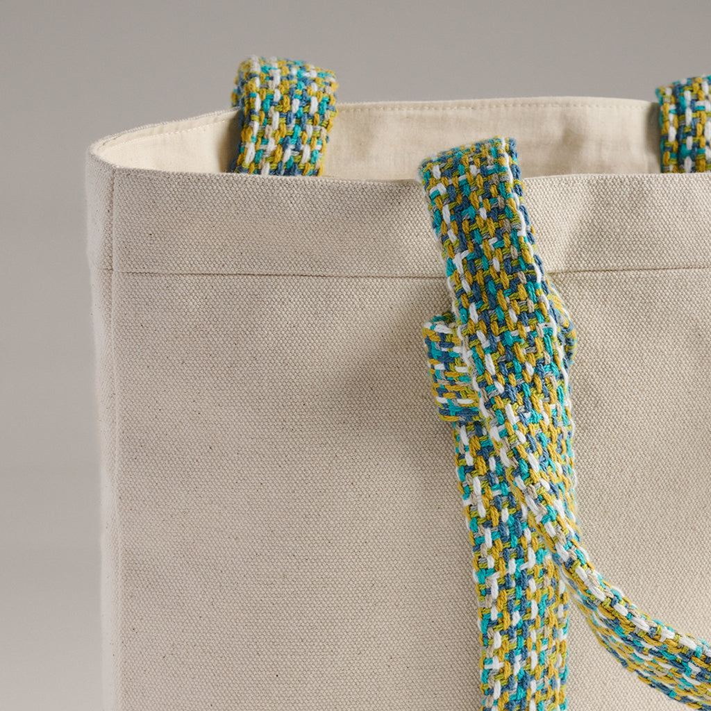 Tote Bag with Woven Handle