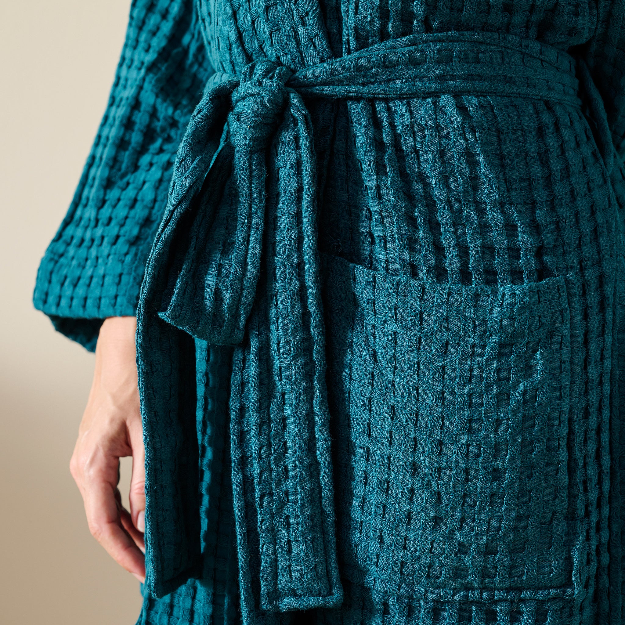 Ease Robe | Raglan Sleeve | Cotton Bamboo | Waffle | Bathrobe