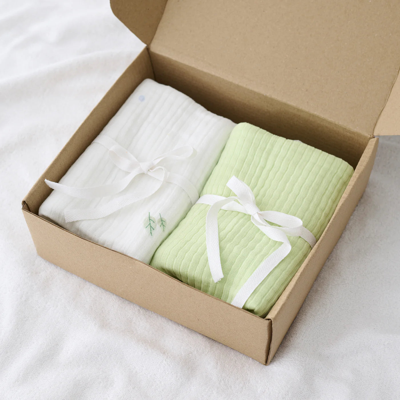 Little Leaf | Cotton Gauze | Bath Set