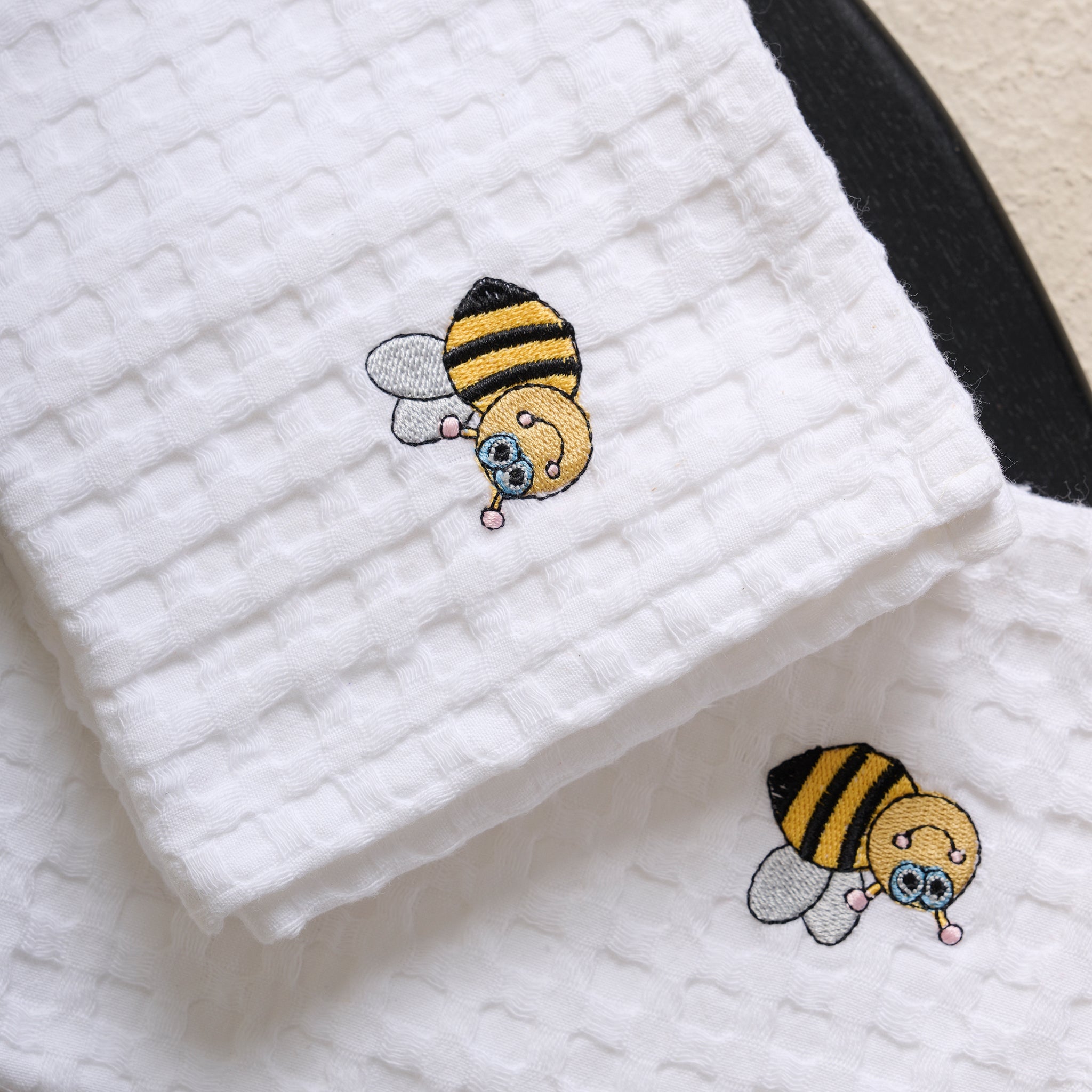 Smock Embroidered | Cotton | Waffle | Hand Towel