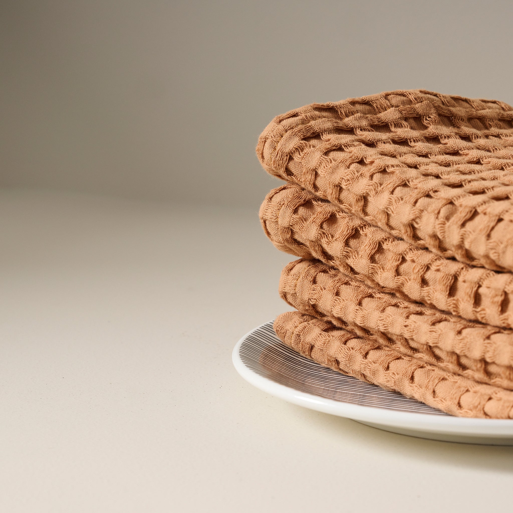 Salted Brick | Cotton | Waffle | Face Towel
