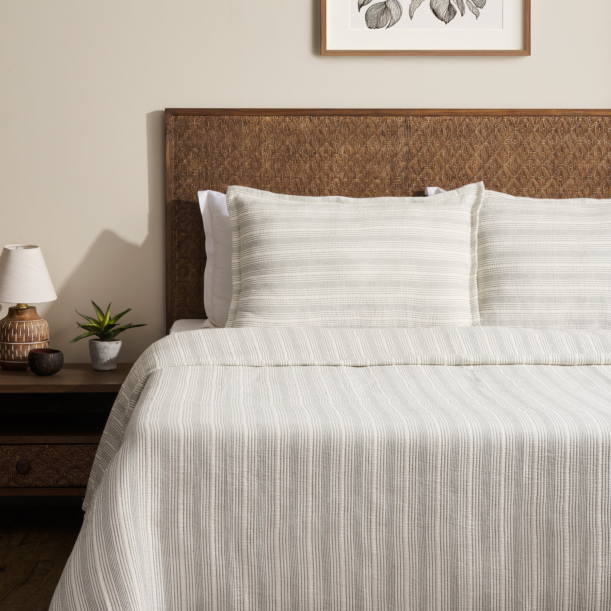 Pin Rib | Cotton | Bed Cover