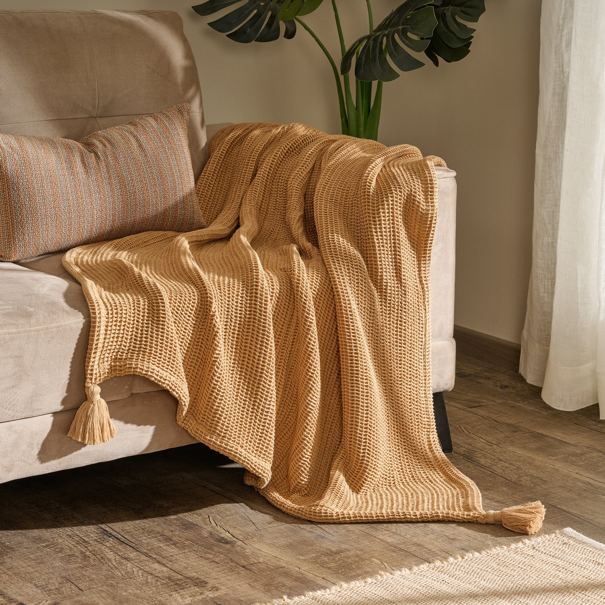 Sea Sponge |  Cotton | Waffle | Throw