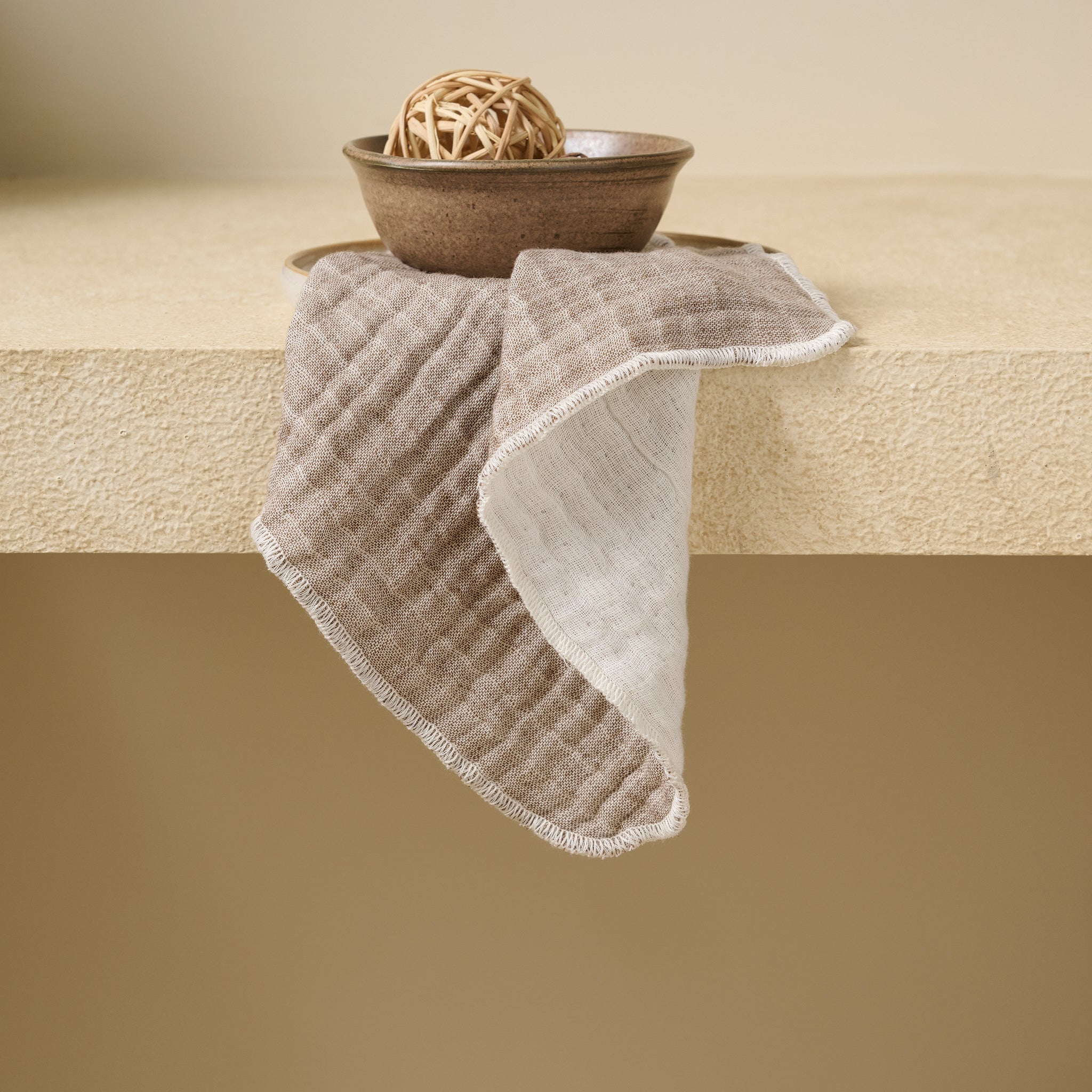 Walnut | Cotton | Gauze | Face Towel