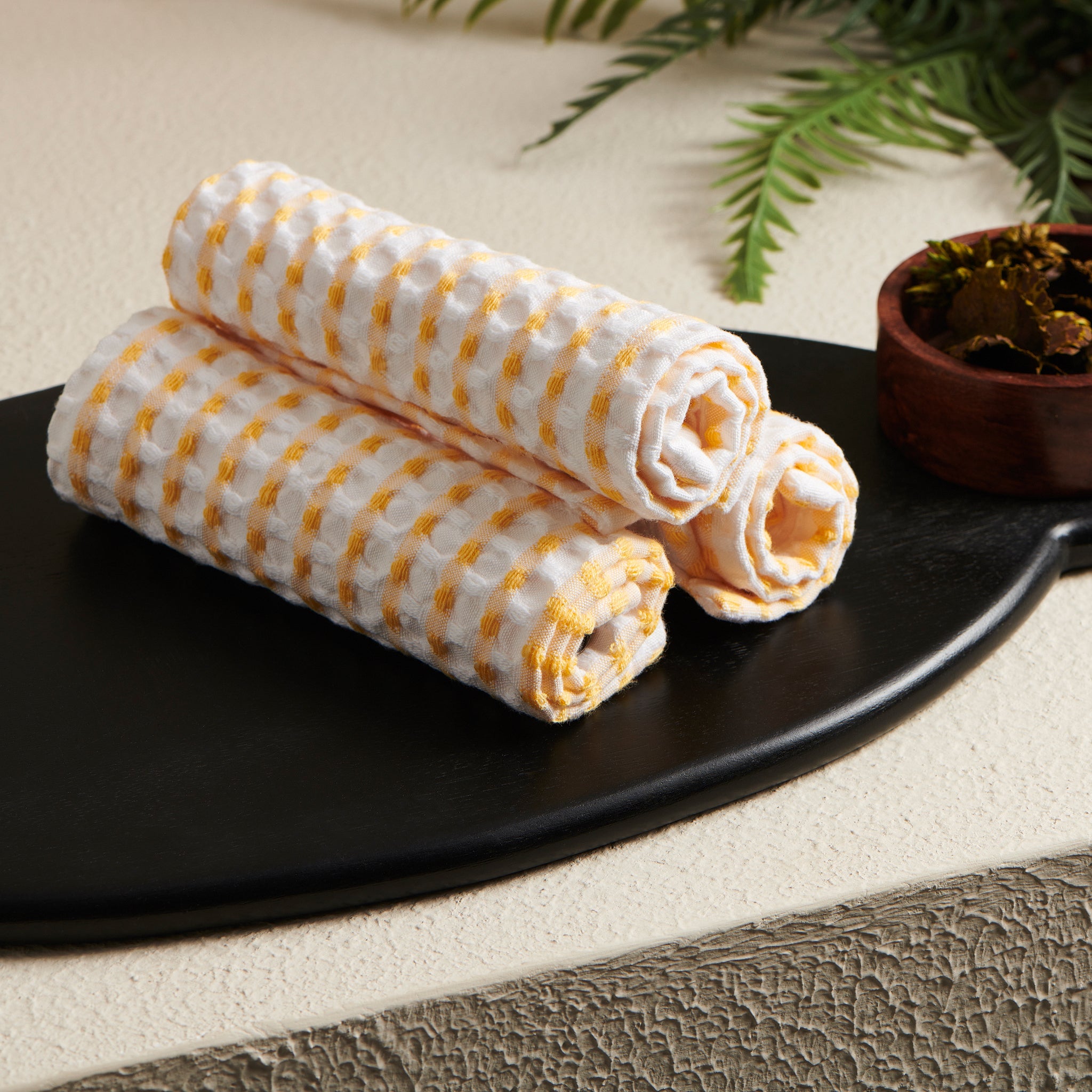 Melon | Cotton | Waffle | Face Towel