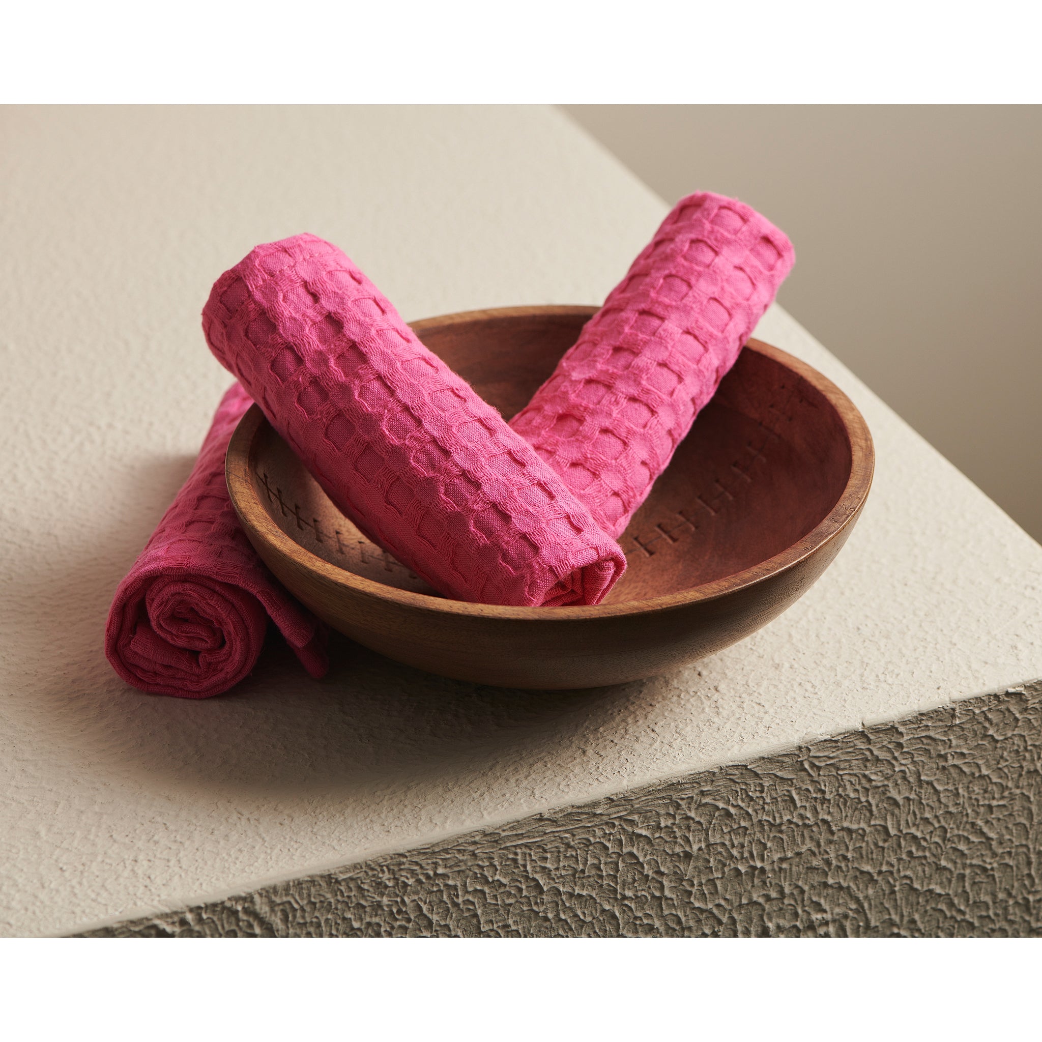 Rose | Cotton | Waffle | Face Towel