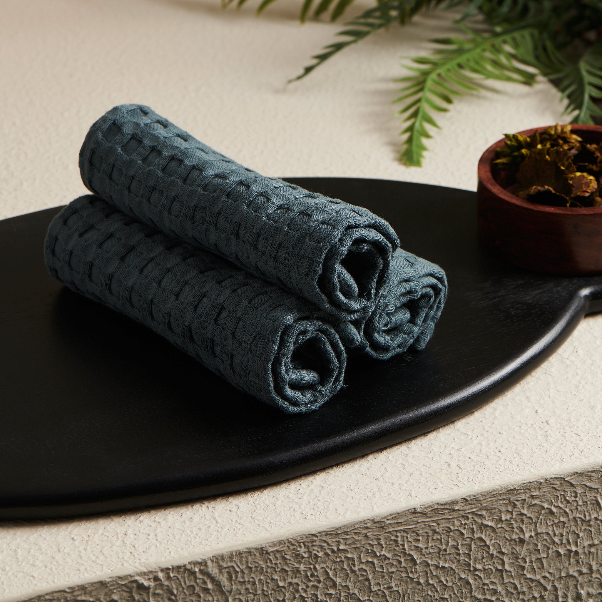 Storm | Cotton Bamboo | Waffle | Face Towel