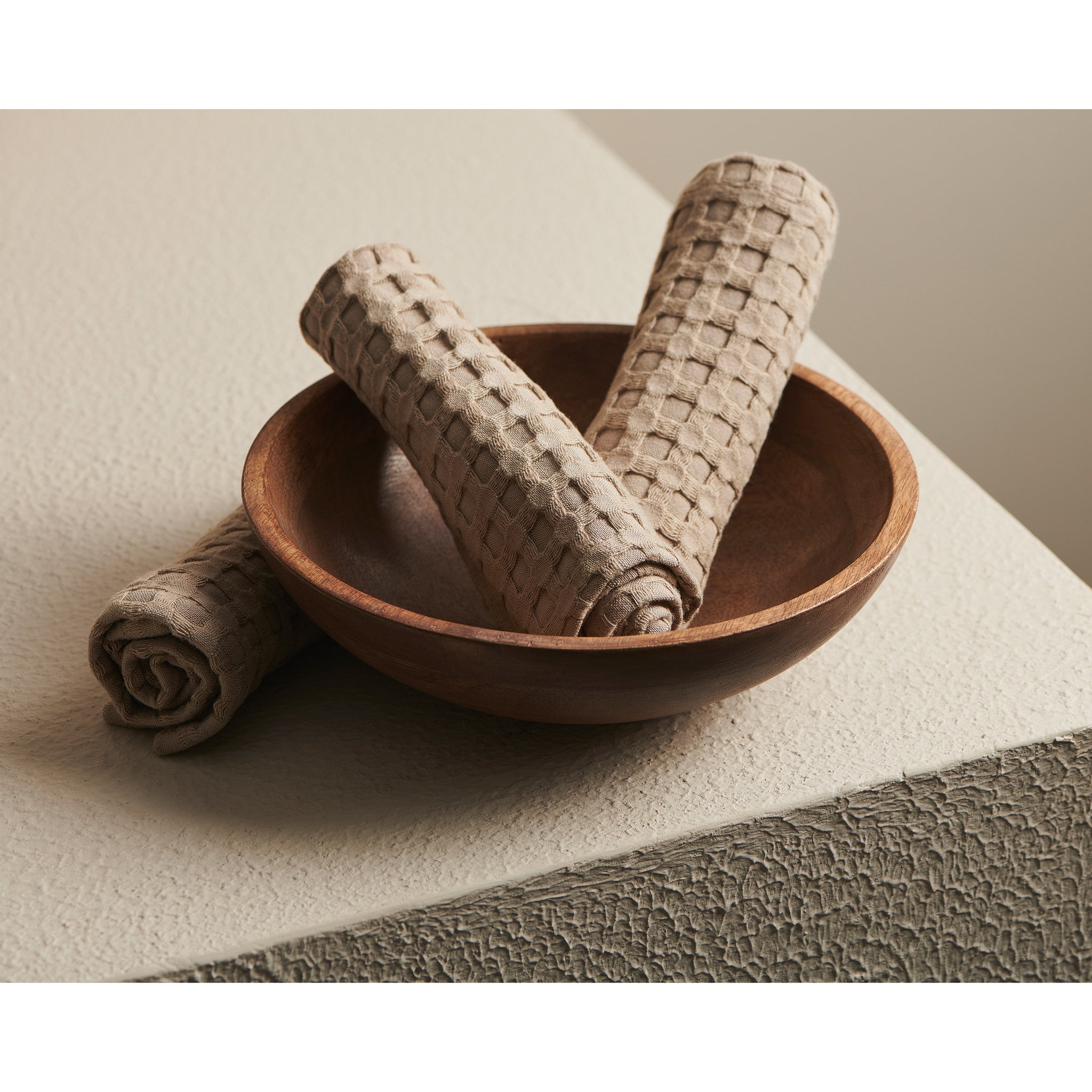 Clay | Cotton Bamboo | Waffle | Face Towel