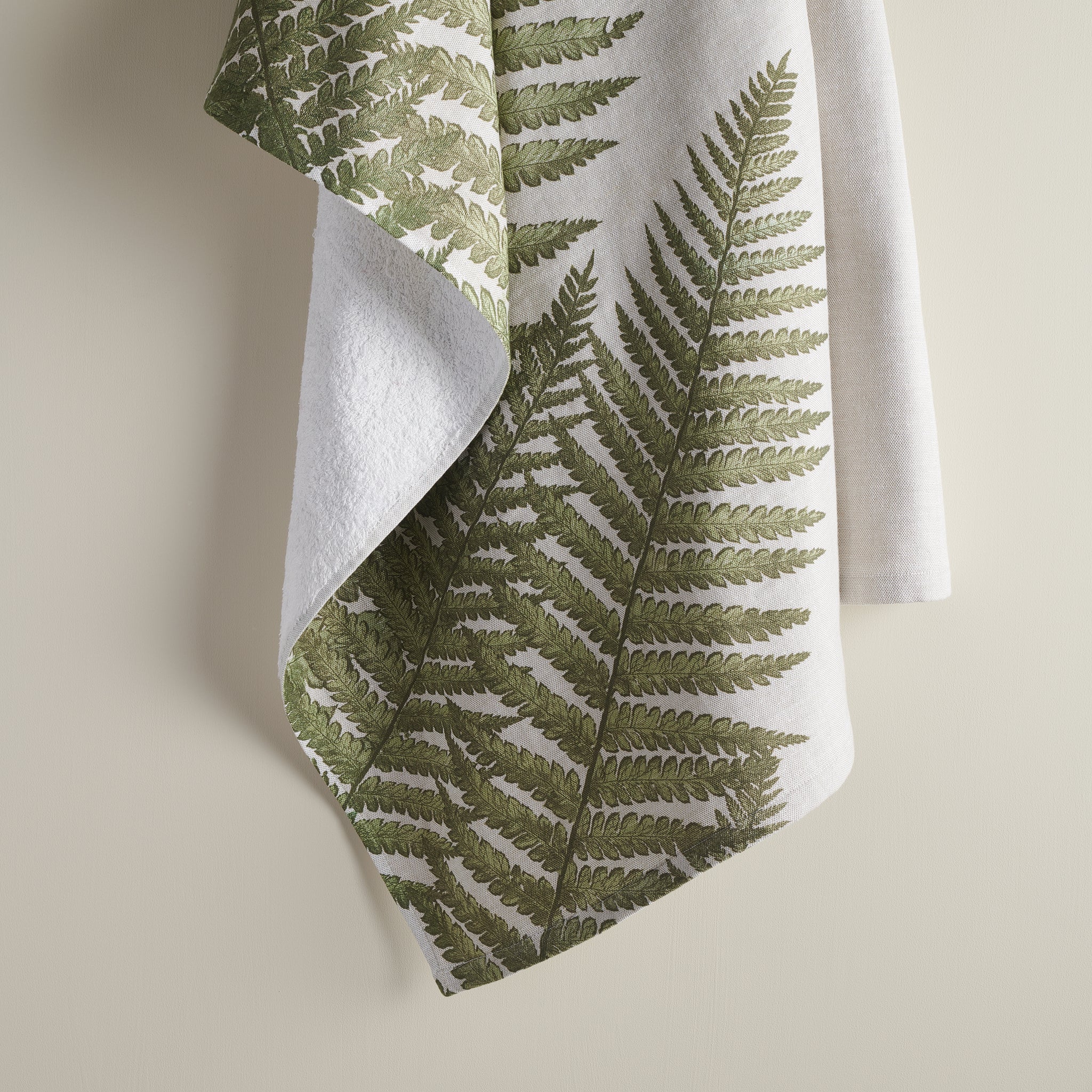 Fern Print | Cotton Bamboo | Hammam Terry | XL Bath Towel